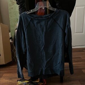Dark Blue Long Sleeve Top